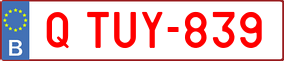 Trailer License Plate